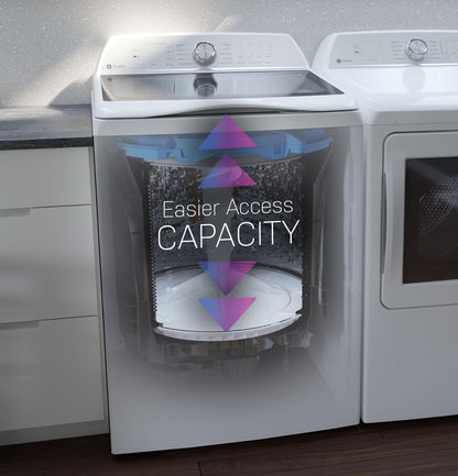 GE APPLIANCES PTW805BPWRS GE Profile Energy Star 5.3 Cu. Ft. Capacity Washer With SMAR...