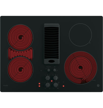 GE APPLIANCES PP9830DRBB GE Profile 30"" Downdraft Electric Cooktop