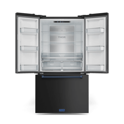 THOR KITCHEN RF3621CTD00BLU 36 Inch 20.3 Cu Ft French Door Counter Depth Refrigerator With Ice ...