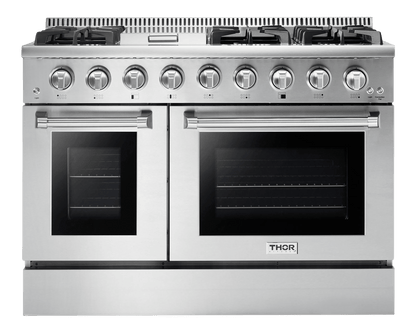 THOR KITCHEN HRG4808ULP Thor Kitchen 48 Inch 6 Burner Professional Gas Range - Liquid Propane