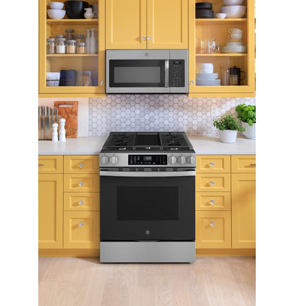 GE APPLIANCES GGS600AVFS Ge 30"" Slide-in Front-control Convection Gas Range With No PREHE...