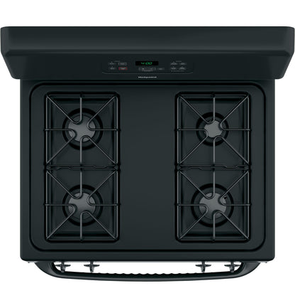 HOTPOINT RGBS400DMBB Hotpoint 30"" Free-standing Standard Clean Gas Range