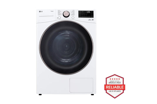 LG DLHC4002W 7.8 Cu. Ft. MEGA Capacity Smart Front Load Dryer With Dual INVERTER...