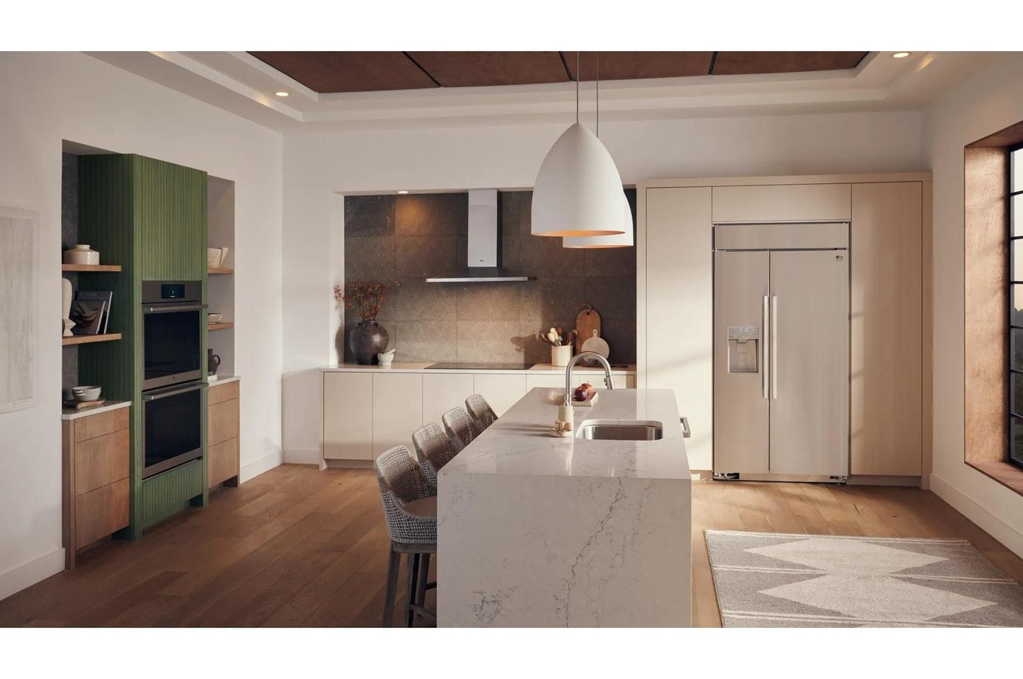 LG WDES9428F LG Studio 9.4 Cu. Ft. Smart Instaview Electric Double Built-in W...