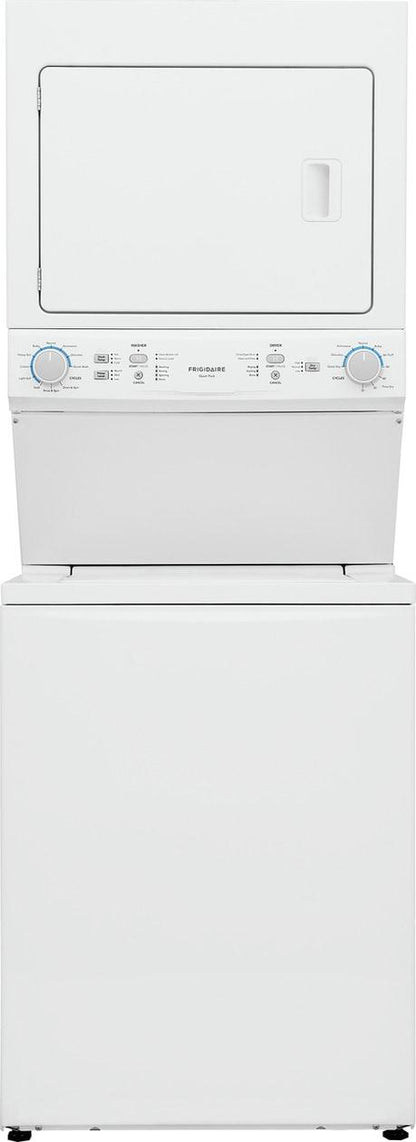 FRIGIDAIRE FLCE7523AW Frigidaire Electric Long Vent Stacked Laundry Center - 3.9 Cu. Ft W...