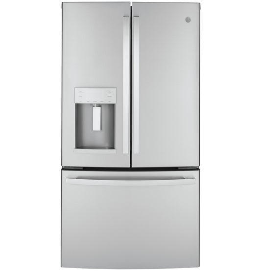 GE APPLIANCES GYE22GYNFS Ge Energy Star 22.2 Cu. Ft. Counter-depth French-door REFRIGE...