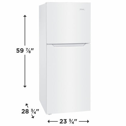 FRIGIDAIRE FFET1222UW 11.6 Cu. Ft. Top Freezer Apartment-size Refrigerator
