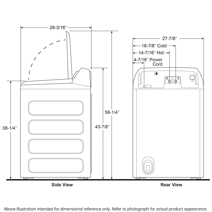 GE APPLIANCES PTW605BPRDG GE Profile 4.9 Cu. Ft. Capacity Washer With Smarter Wash TECHNO...