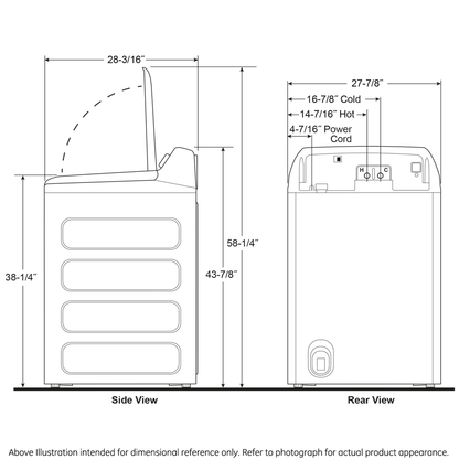 GE APPLIANCES PTW605BPRDG GE Profile 4.9 Cu. Ft. Capacity Washer With Smarter Wash TECHNO...