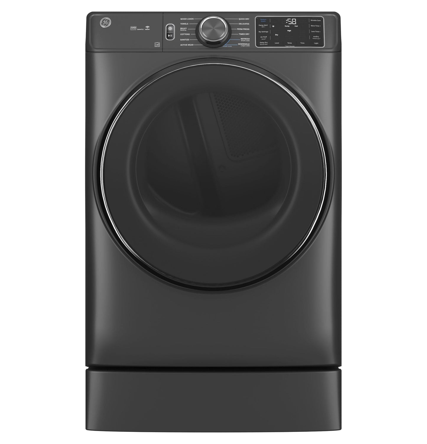 GE APPLIANCES GFD65ESPVDS Ge 7.8 Cu. Ft. Capacity Smart Front Load Electric Dryer With STE...