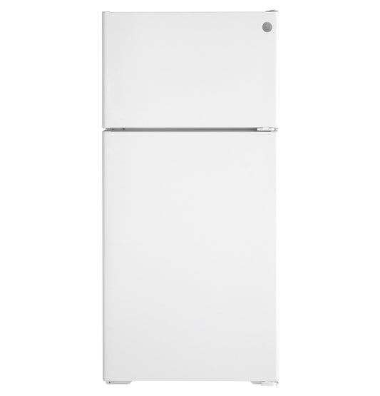 GE APPLIANCES GPE17CTNRWW Ge Energy Star 16.6 Cu. Ft. Recessed Handle Top-freezer REFRI...