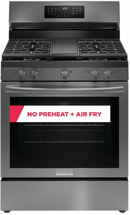 FRIGIDAIRE GCRG3060BD Frigidaire Gallery 30"" Rear Control Gas Range With Total Convection
