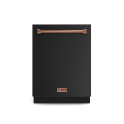 THOR KITCHEN DW24X8BA00RSG 24 Inch Dishwasher Stainless Black/rose Gold | Gordon Ramsay SERIES...