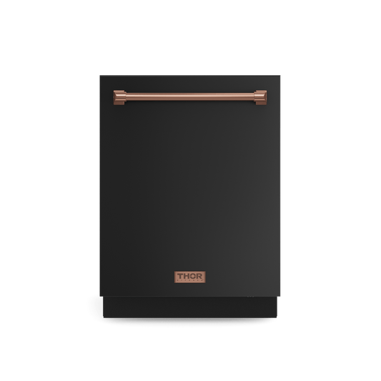 THOR KITCHEN DW24X8BA00RSG 24 Inch Dishwasher Stainless Black/rose Gold | Gordon Ramsay SERIES...