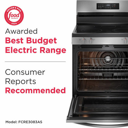 FRIGIDAIRE FCRE3083AS Frigidaire 30"" Electric Range With Air Fry