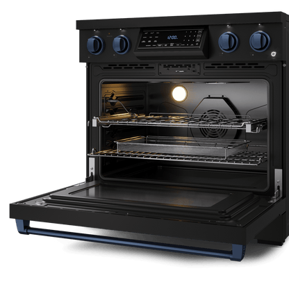 THOR KITCHEN RSE36BBLU 36 Inch Professional Electric Range With Tilt Panel Touch Control I...