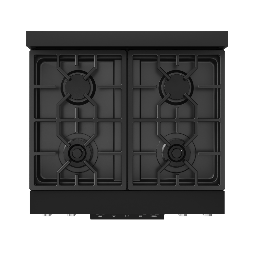 THOR KITCHEN RSG30BSS 30 Inch Professional Gas Range With Tilt Panel Touch Control In BLA...