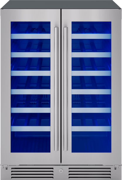 ZEPHYR PRW24C32CG Zephyr 24"" French Door Dual Zone Wine Cooler