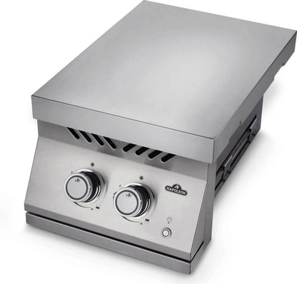 NAPOLEON BBQ BIB12RTNSS Built-in 700 Series Inline Dual Range Top Burner With Stainless STE...