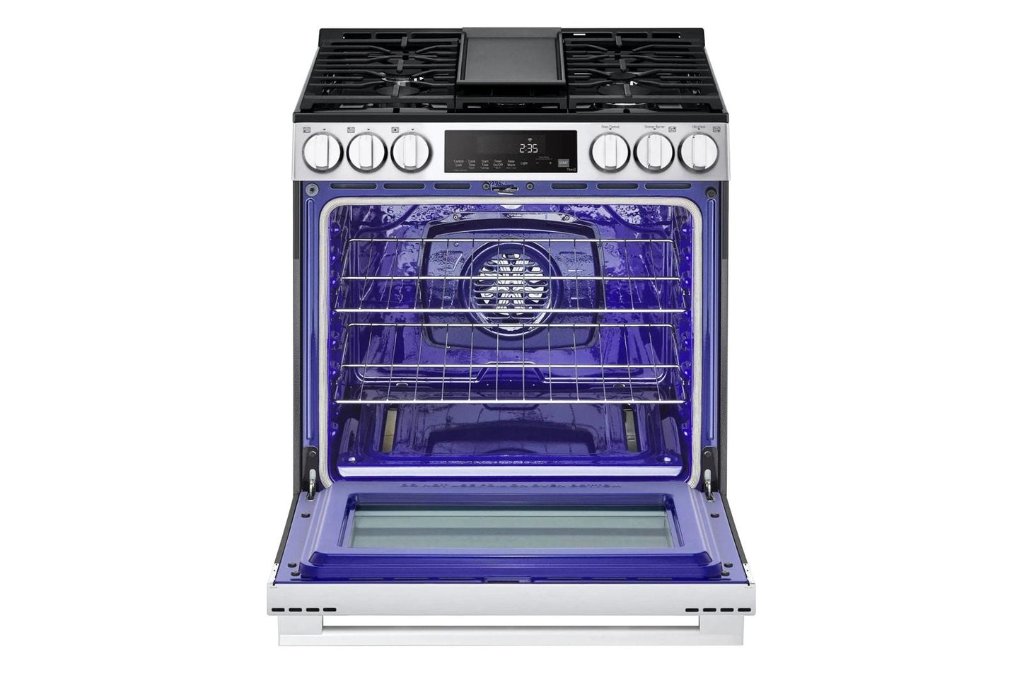 LG LSGL5833X 5.8 Cu. Ft. Smart Gas Slide-in Range With Convection, Air Fry and E...