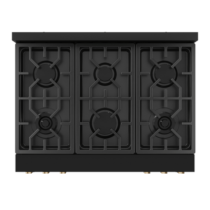 THOR KITCHEN RSG36BBRZ 36 Inch Professional Gas Range With Tilt Panel Touch Control In BLA...