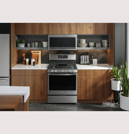 GE APPLIANCES PGB935YPFS GE Profile Smart 30"" Free-standing Self Clean Gas Fingerprint R...