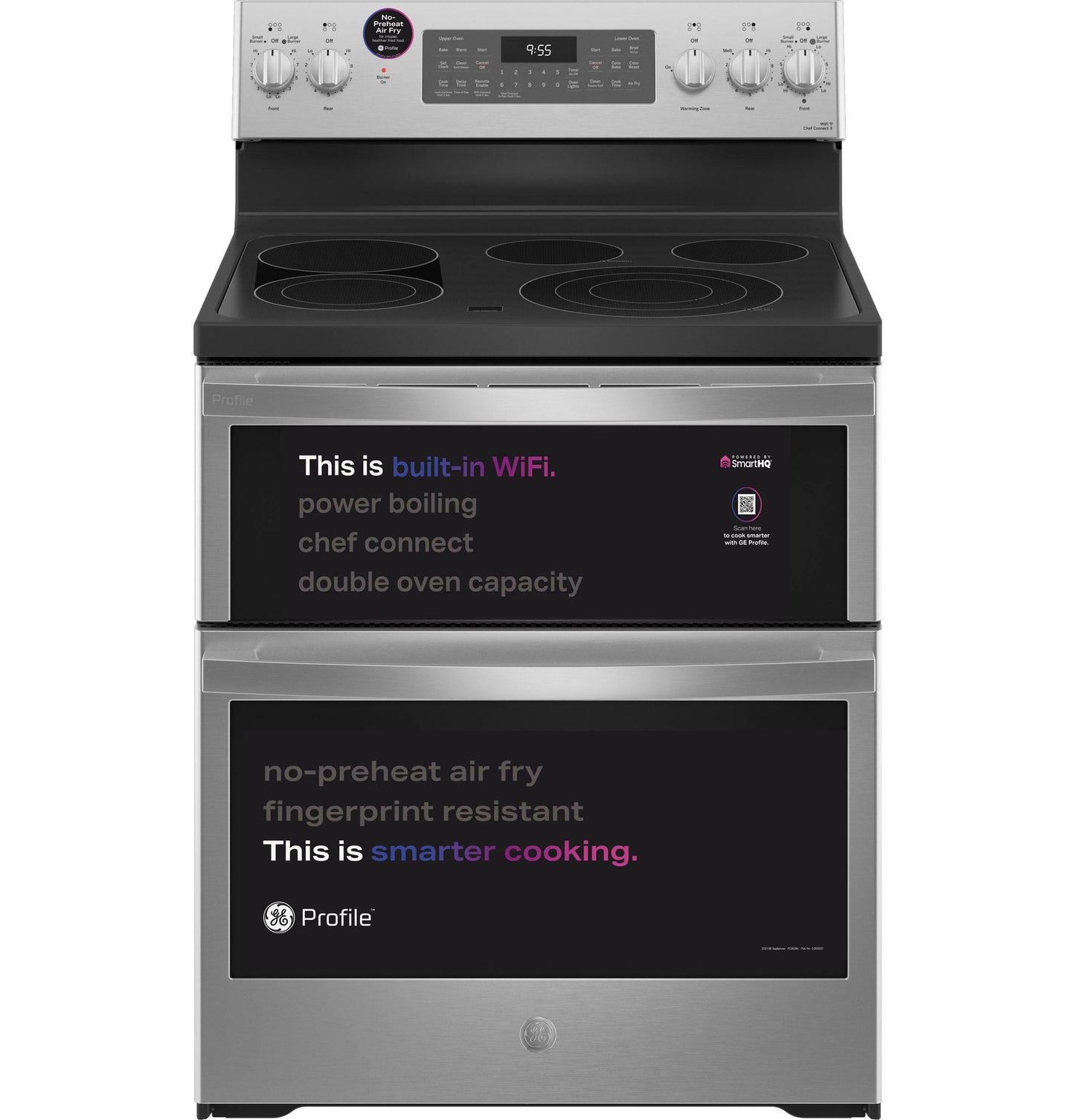 GE APPLIANCES PB965YPFS GE Profile 30"" Smart Free-standing Electric Double Oven CONVECT...