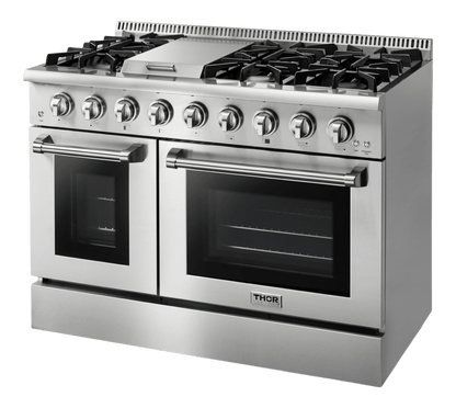 THOR KITCHEN HRG4808U Hrg4808u 48"" 6 Burner Stainless Steel Professional Gas Range