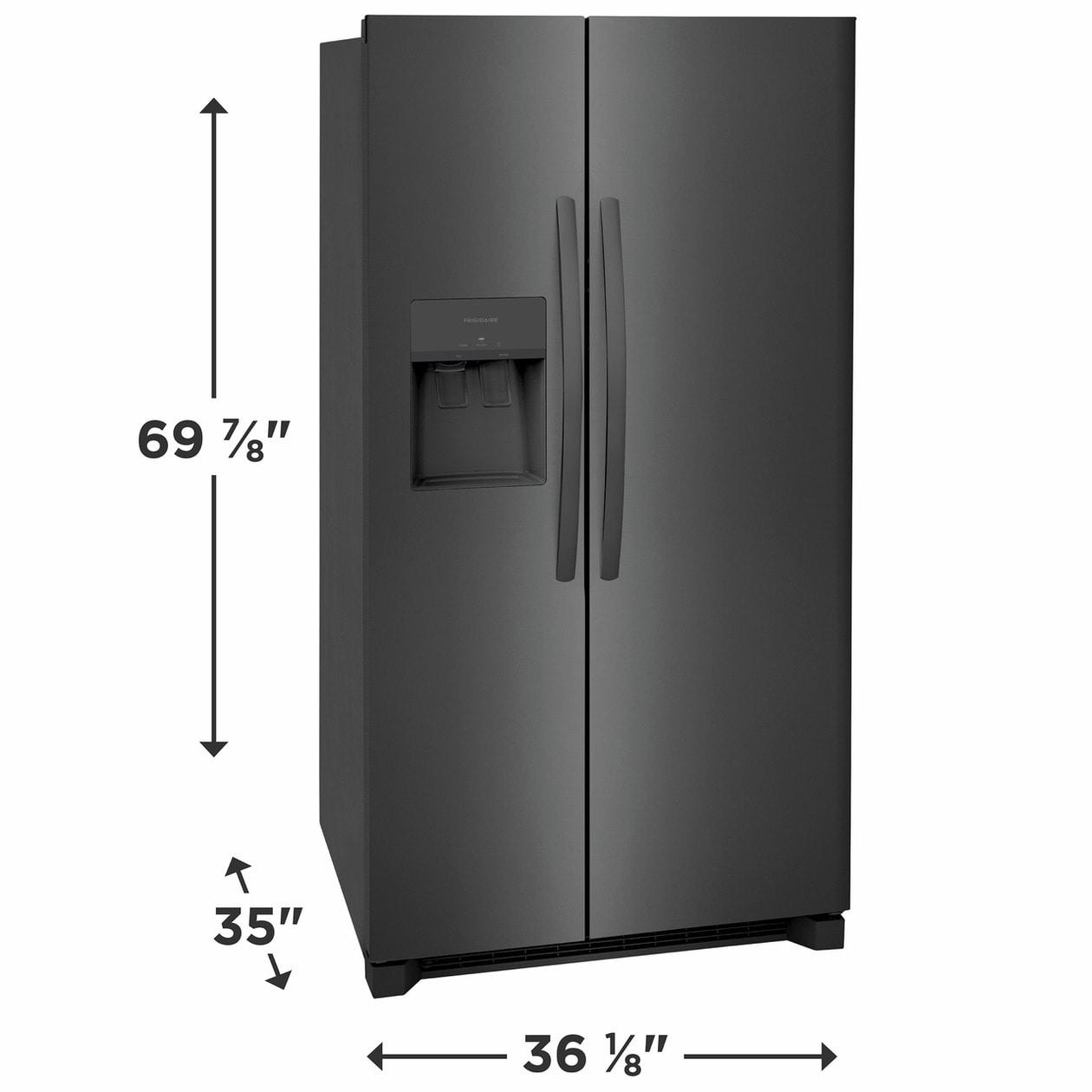 FRIGIDAIRE FRSS2623AD Frigidaire 25.6 Cu. Ft. 36'' Standard Depth Side By Side Refrigerator