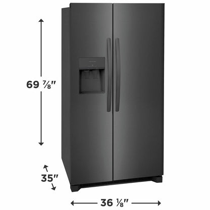 FRIGIDAIRE FRSS2623AD Frigidaire 25.6 Cu. Ft. 36'' Standard Depth Side By Side Refrigerator