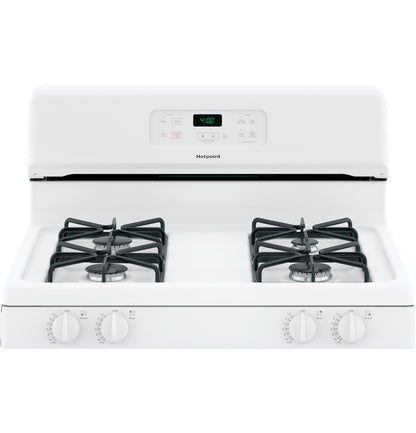 HOTPOINT RGBS400DMWW Hotpoint 30"" Free-standing Standard Clean Gas Range