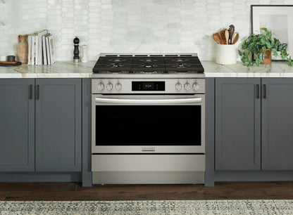 FRIGIDAIRE GCFD3661AF Frigidaire Gallery 36"" Dual-fuel Range With Air Fry
