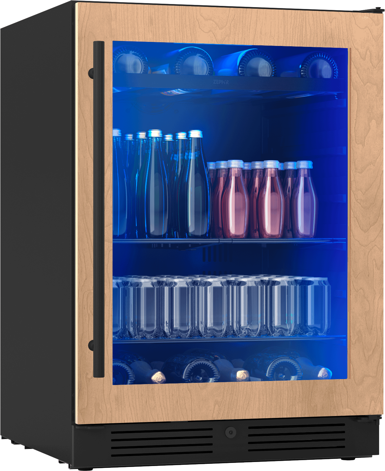 ZEPHYR PRB24C01CPG Zephyr 24"" Panel Ready Single Zone Beverage Cooler