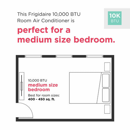 FRIGIDAIRE GHWQ105WD1 Frigidaire Gallery 10,000 BTU U-shape Window Room Air Conditioner W...
