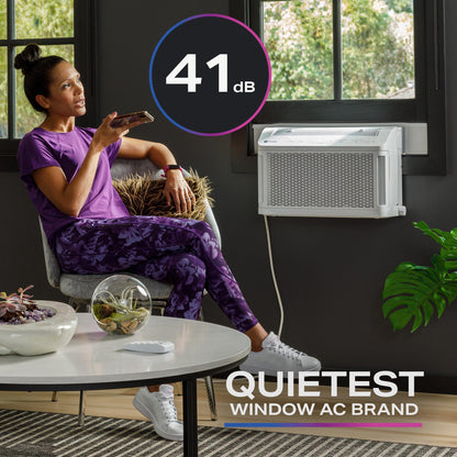 GE APPLIANCES AHTT06BC GE Profile Clearview 6,100 BTU Smart Ultra Quiet Window Air CON...