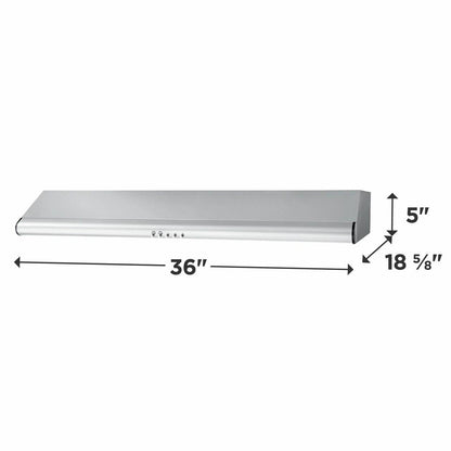 FRIGIDAIRE FHWC3640MS Frigidaire 36"" Overhead Range Hood