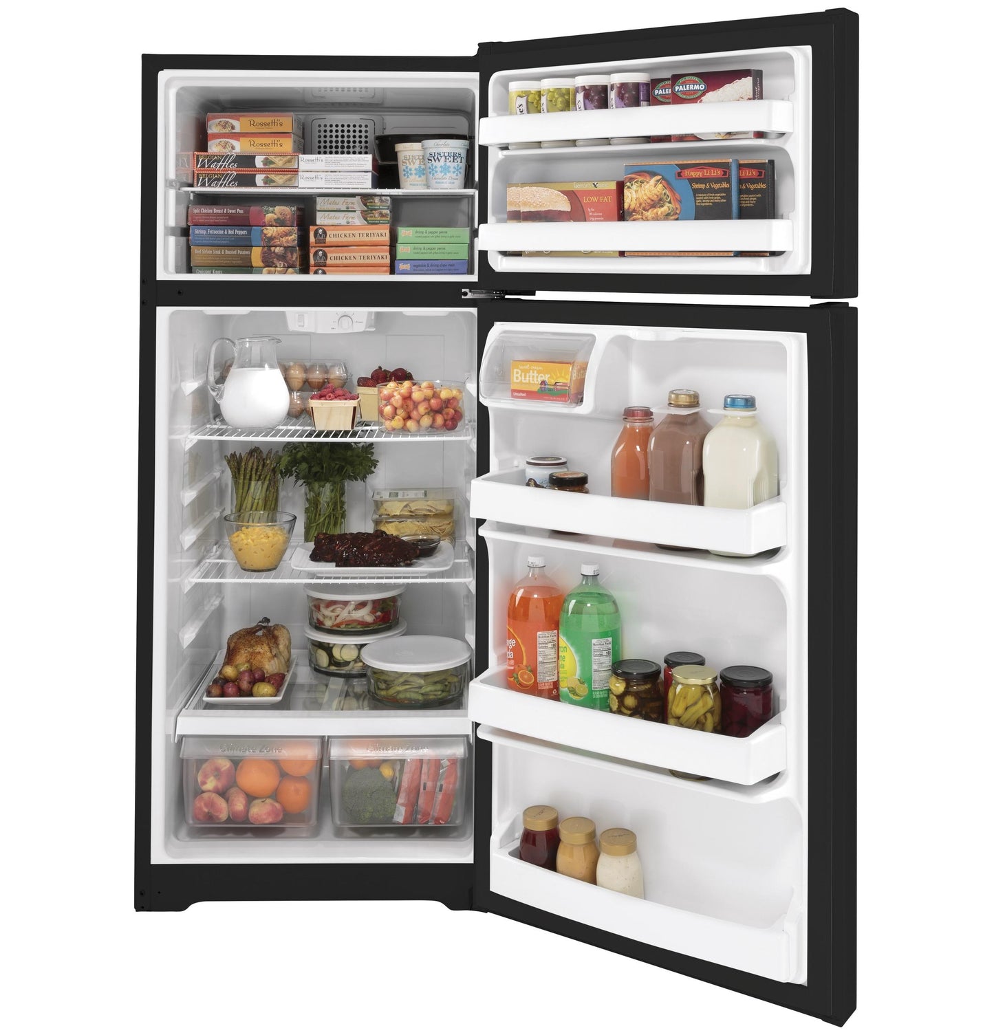 GE APPLIANCES GTS18DTNRBB Ge 17.5 Cu. Ft. Top-freezer Refrigerator