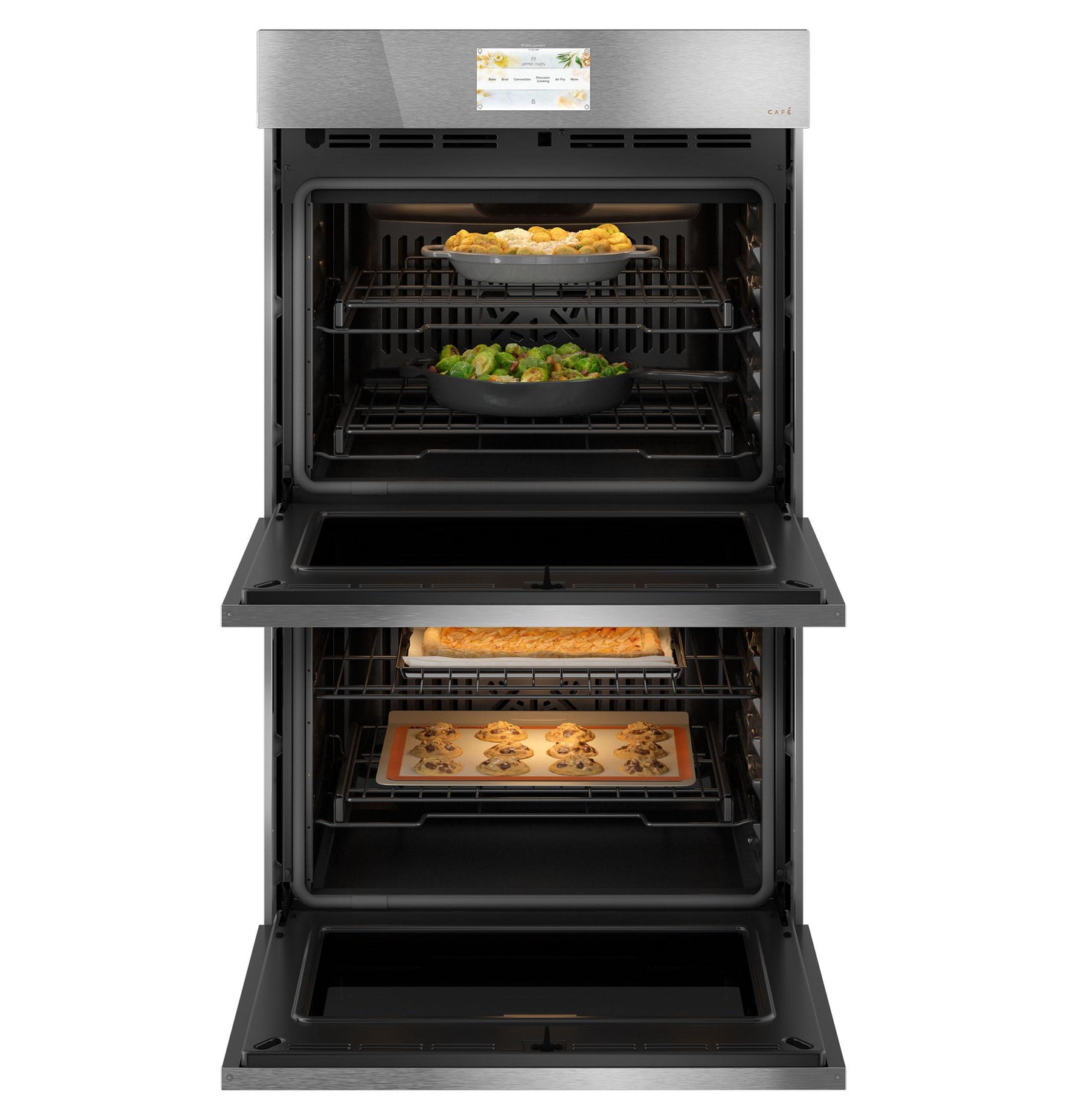 CAFE CTD90DM2NS5 Cafe Minimal Series 30"" Smart Built-in Convection Double ...
