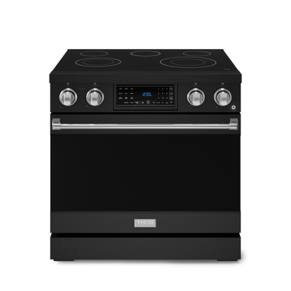 THOR KITCHEN RSE36BSS 36 Inch Professional Electric Range With Tilt Panel Touch Control I...