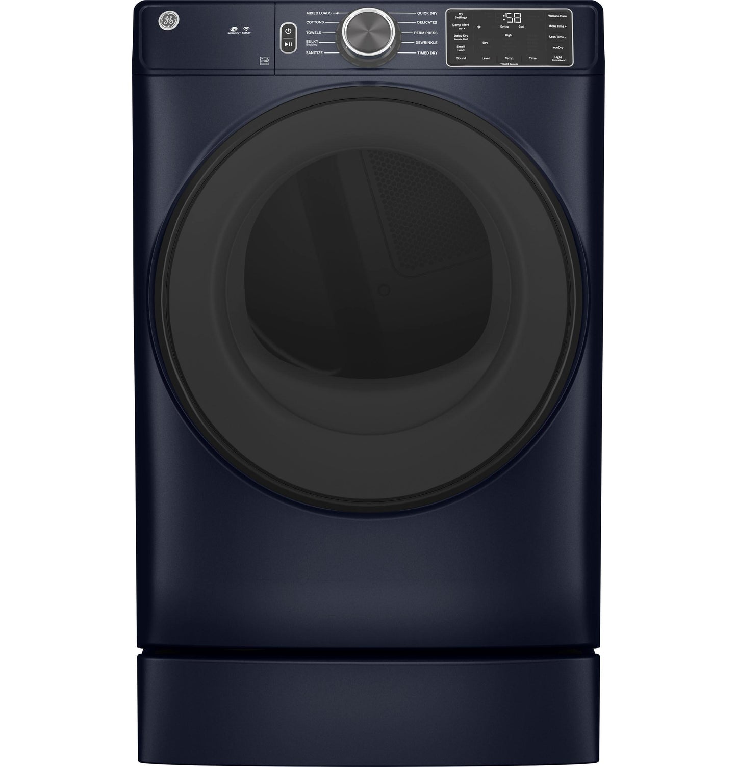 GE APPLIANCES GFD55GSPRRS Ge 7.8 Cu. Ft. Capacity Smart Front Load Gas Dryer With SANITIZE...