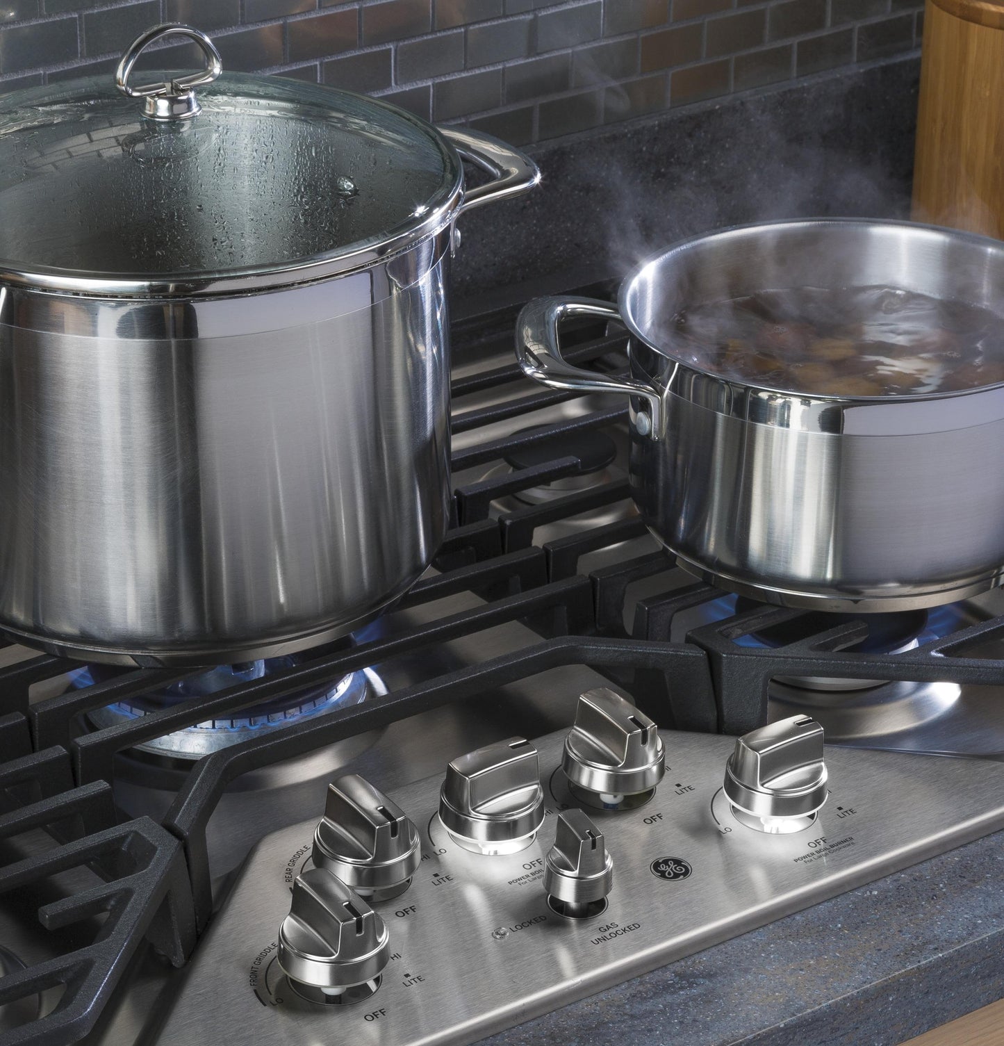 GE APPLIANCES PGP9030SLSS GE Profile Series 30"" Built-in Gas Cooktop