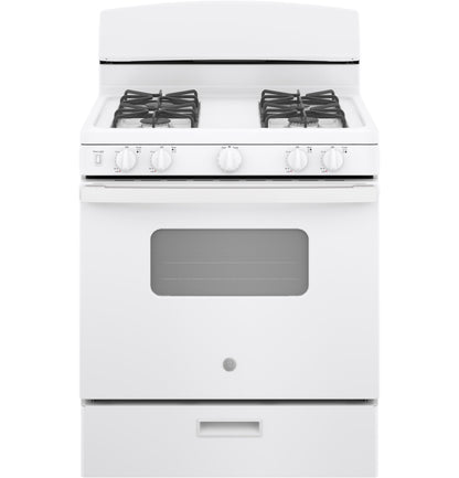 GE APPLIANCES JGBS10DEMWW Ge 30"" Free-standing Front Control Gas Range