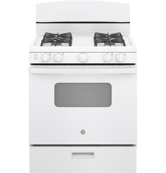 GE APPLIANCES JGBS10DEMWW Ge 30"" Free-standing Front Control Gas Range