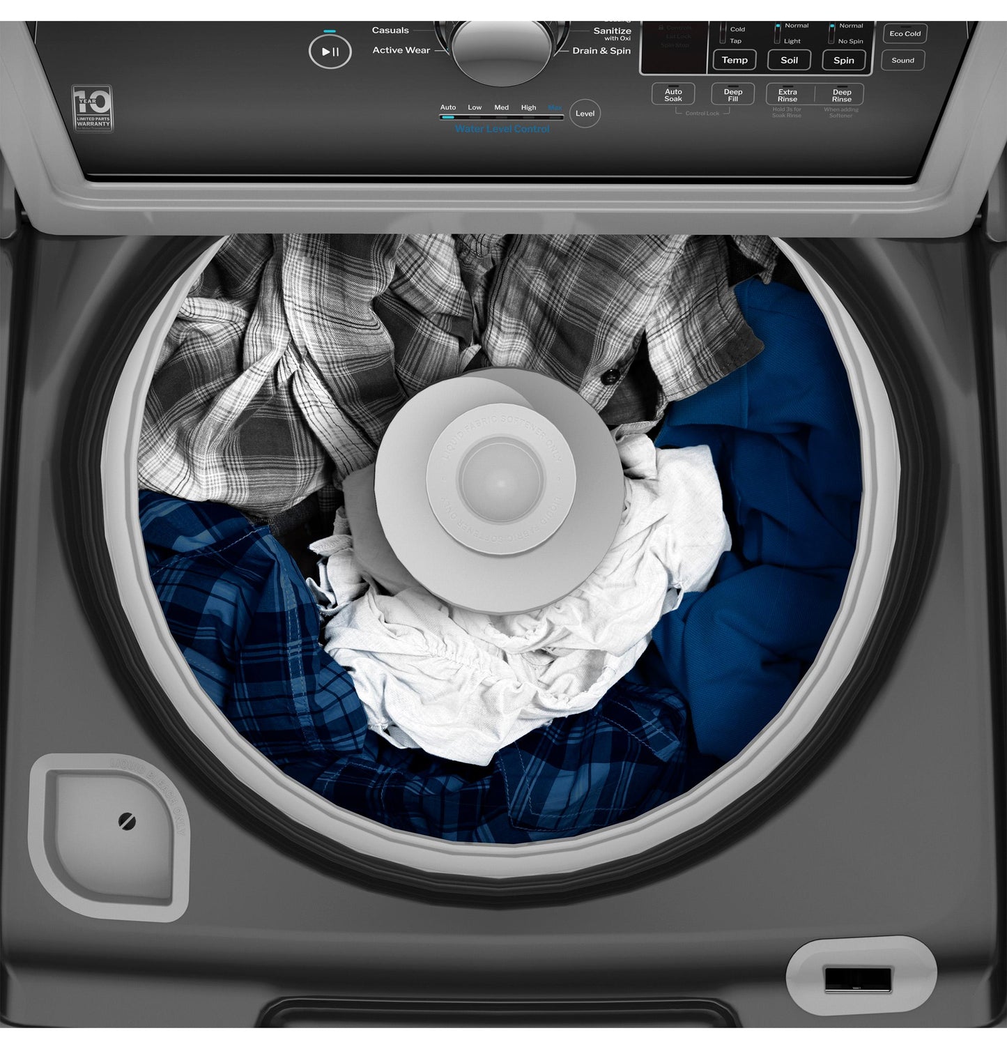 GE APPLIANCES GTW585BPVDG Ge 4.5 Cu. Ft. Capacity Washer With Water Level Control
