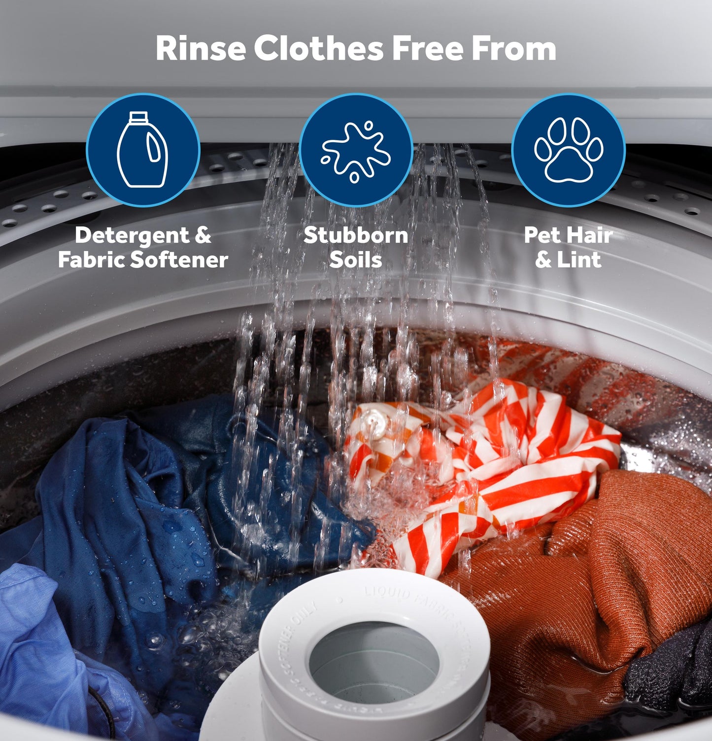 GE APPLIANCES GTW325ASWWW Ge 4.0 Cu. Ft. Capacity Washer With Stainless Steel Basket and W...