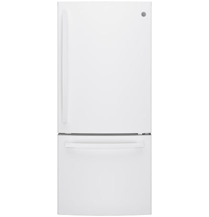 GE APPLIANCES GDE21EGKWW Ge Series Energy Star 20.9 Cu. Ft. Bottom Freezer Refrigerator