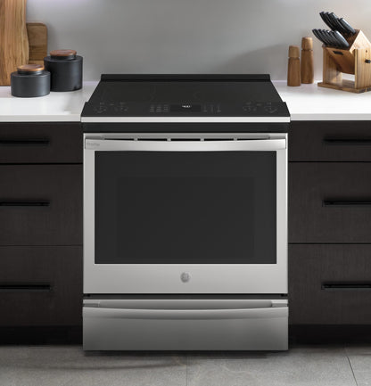 GE APPLIANCES PSS93YPFS GE Profile 30"" Smart Slide-in Electric Convection Fingerprint R...