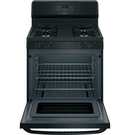 HOTPOINT RGBS400DMBB Hotpoint 30"" Free-standing Standard Clean Gas Range