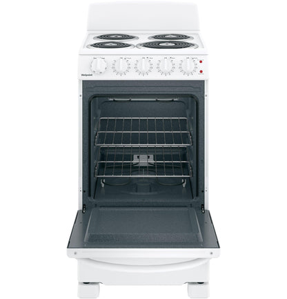 HOTPOINT RAS200DMWW Hotpoint 20"" Electric Free-standing Front-control Electric Range