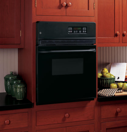 GE APPLIANCES JRP20BJBB GE Appliances 24"" Electric Single Self-cleaning Wall Oven